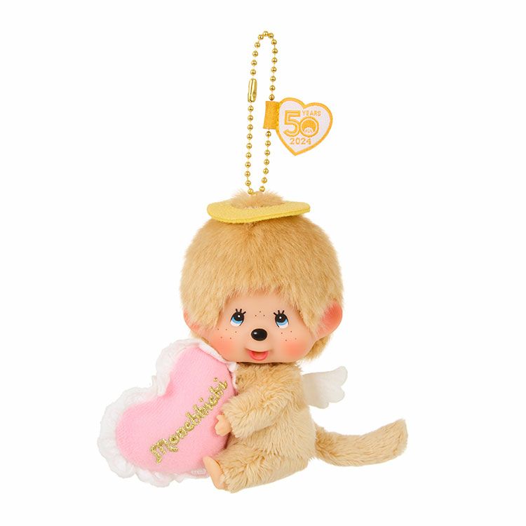 Monchhichi | Monchhichi Love Happy Angel | Monchhichi Big Face SS Keychain (Boys) 244263