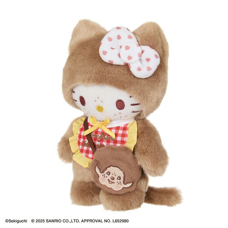 Monchhichi | Monchhichi x Hello Kitty Gingham Check Hello Kitty Plush Toy S