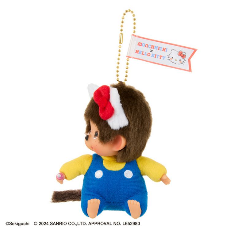 Monchhichi Sekiguchi | Monchhichi x Hello Kitty Face or SS Keychain - Monchhichi