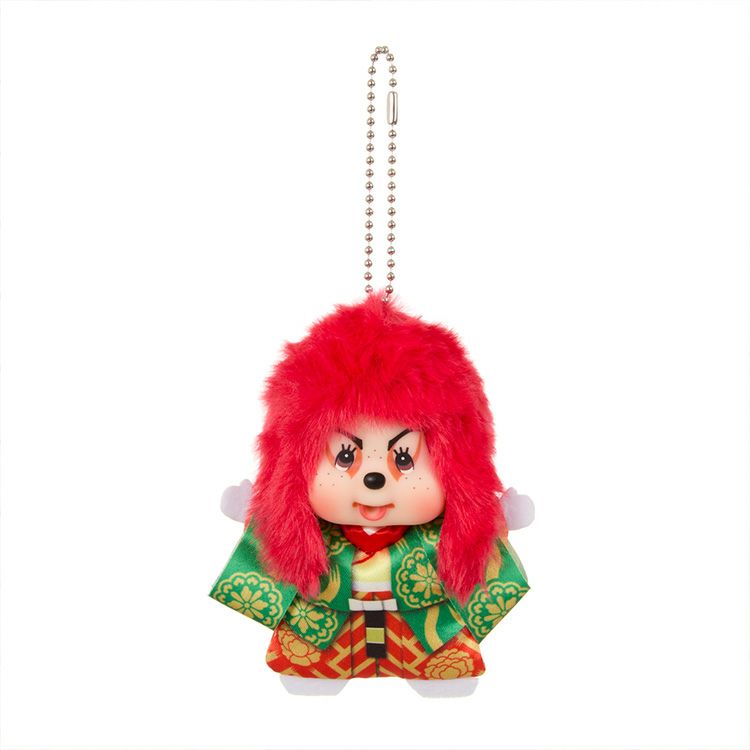 Monchhichi | Monchhichi Large Face SS Keychain - Kabuki/Lion Dance