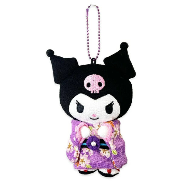 Sanrio | Japanese Kimono Chirimen Mascot - Kuromi 12CM