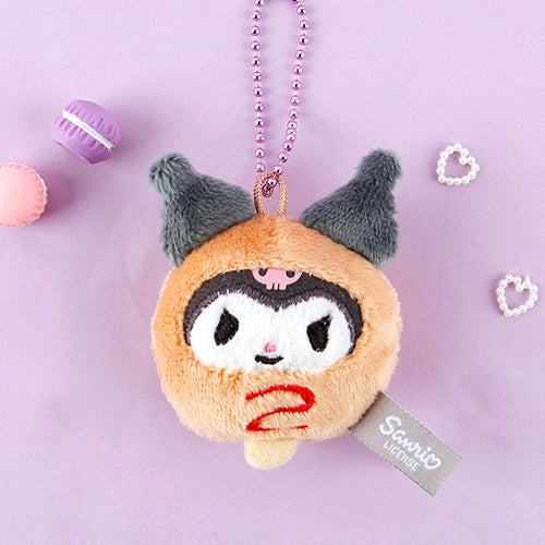 Sanrio Korea | Sanrio Yummy-yummy Plush Keychain - Kuromi Hotdog