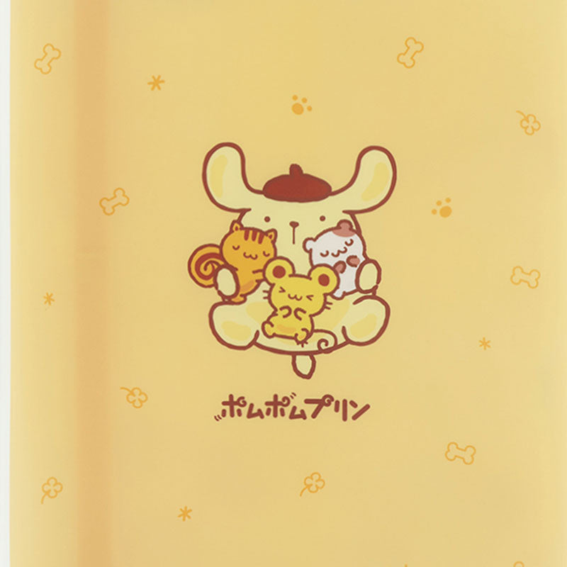 Sanrio | Sanrio Characters Clear File With Elastic Band 5 Pockets - Pompompurin (Orange)