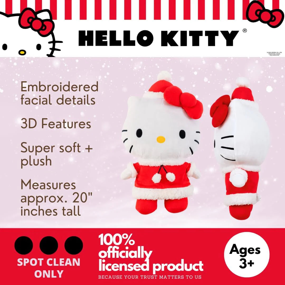 Sanrio US | Hello, Everyone! Series | Hello Kitty Holiday Plush Cuddle Pillow Buddy