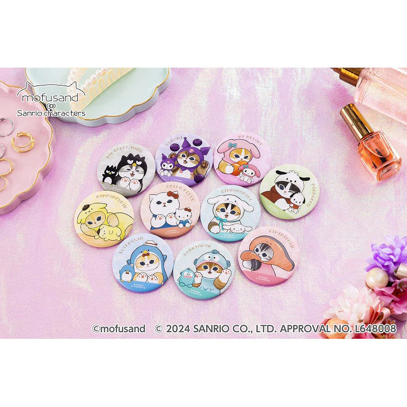 Mofusand | Mofusand x Sanrio Characters Mat Can Badge Collection (10 Types in Total)