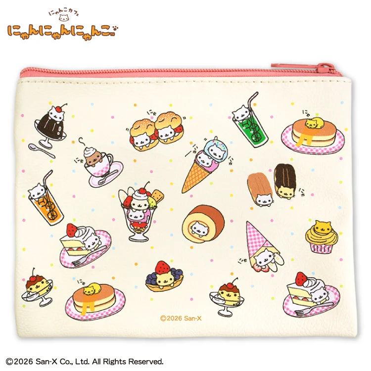 Thank You Mart exclusive x San-X Nyan Nyan Nyanko Collaboration Flat Pouch