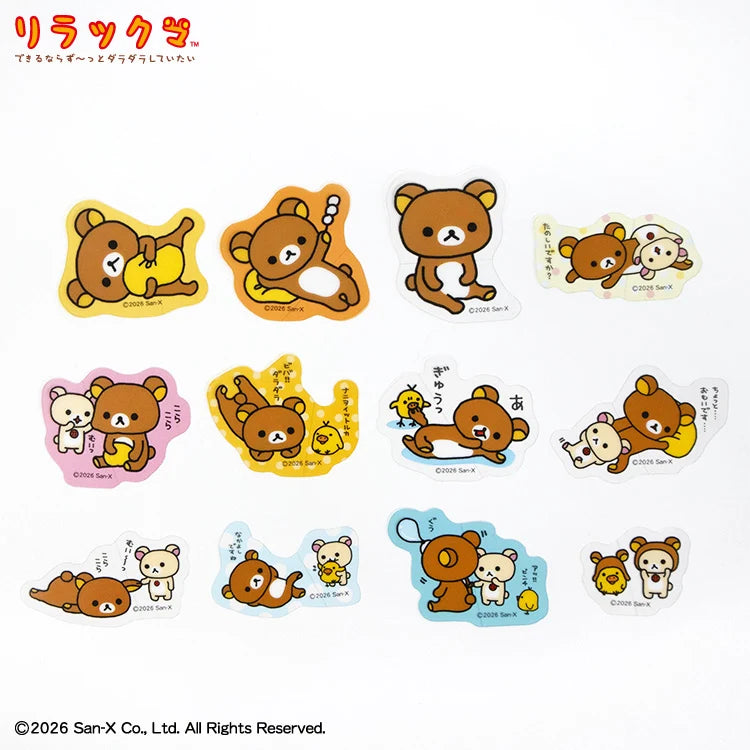 Thank You Mart exclusive x San-X Rilakkuma Collaboration Flake Stickers