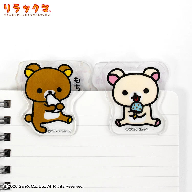 Thank You Mart exclusive x San-X Rilakkuma Collaboration Acrylic Stand Clip 2P