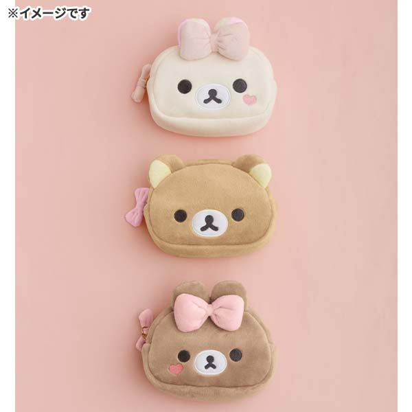 San-X | Rilakkuma Makeup Rilakkuma Mirrored Plush Pouch - Chairoikoguma
