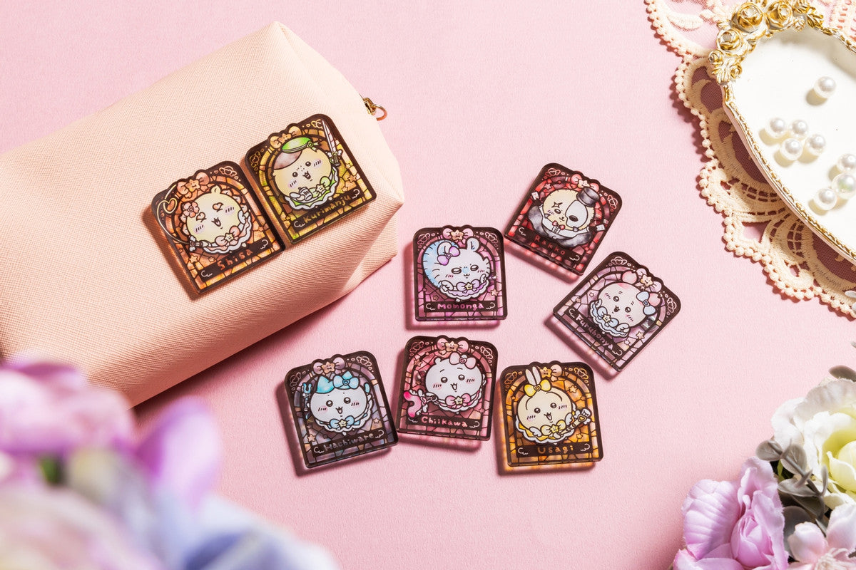 Chiikawa | Chiikawa Market Chiikawa Lottery | Chiikawa Stained Glass Style Acrylic Badge (8 Types In Total)