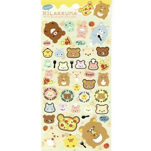 San-X | Rilakkuma Sheet Sticker SE62002