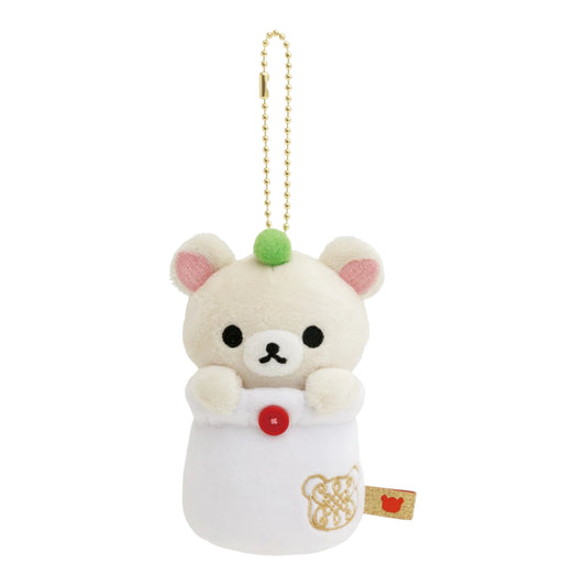 San-X | Rilakkuma Chinese Series! More Chinese Hanging Plush Toy - Korilakkuma MO87601