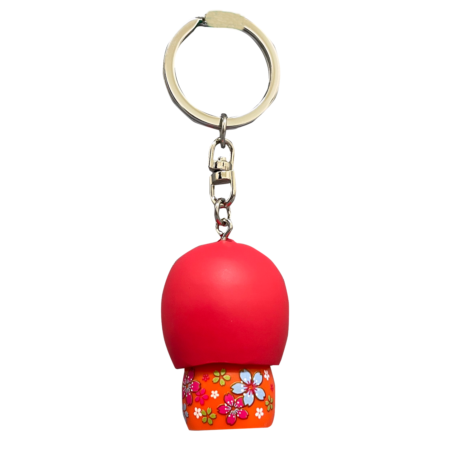 Sanrio | Asunarosya Kokeshi Hello Kitty Keychain - Sakura Kimono OG Ribbon Light Pink