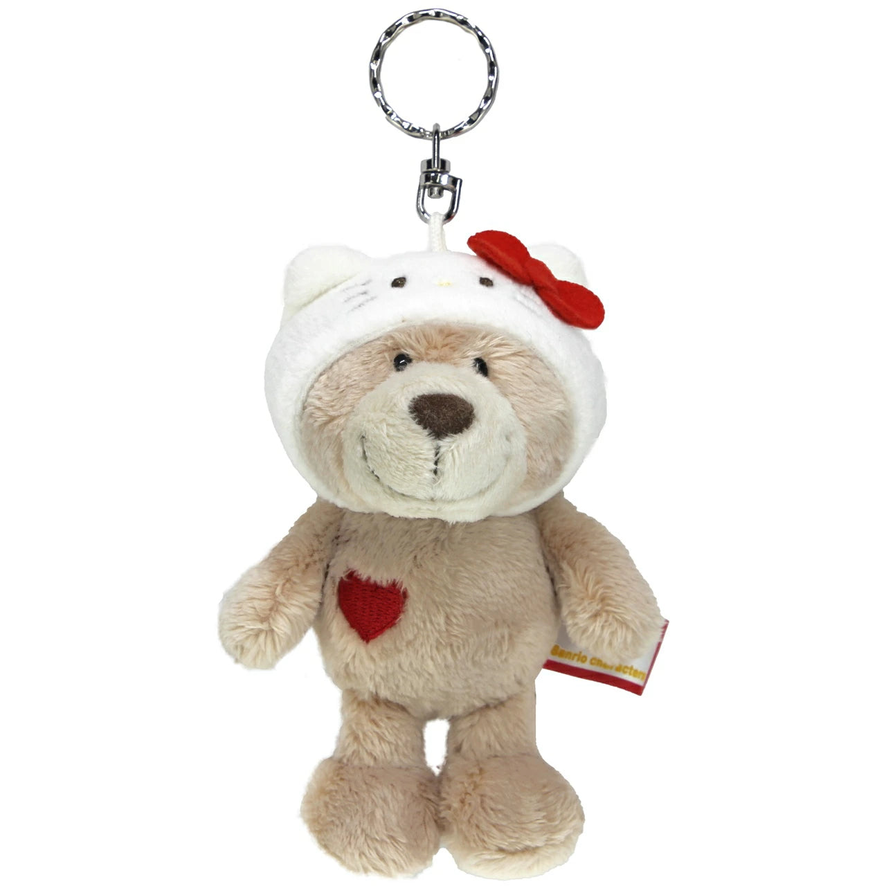 NICI x Sanrio | Sanrio Mascot Keyring - Love Bear x Hello Kitty