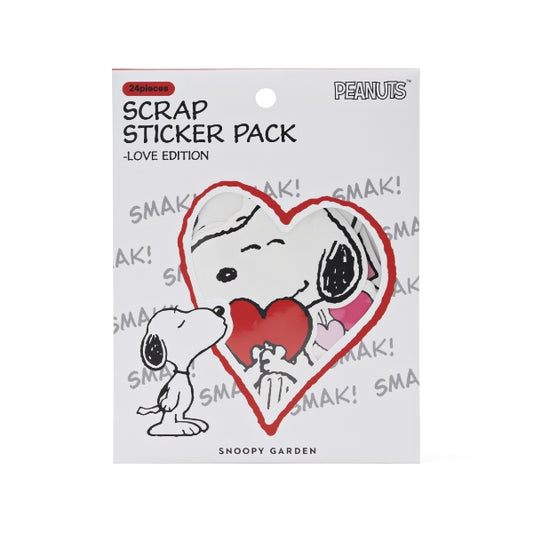 PEANUTS | SNOOPY GARDEN Korea | Scrap Sticker Pack - Love