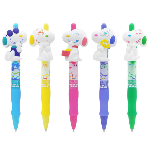 Universal Studios Japan | USJ PEANUTS Snoopy Figure Ballpoint Pen Set (5 pieces)