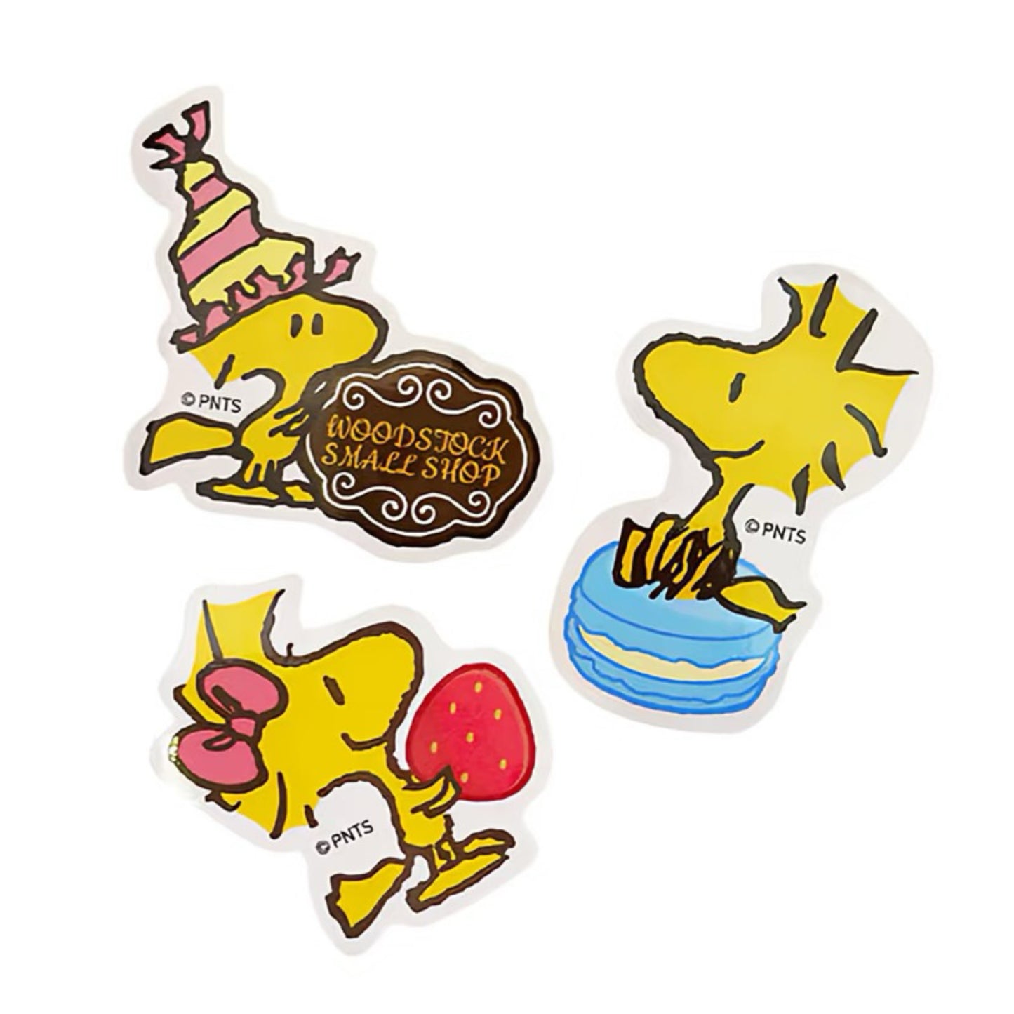 PEANUTS | Snoopy Woodstock Small Shop 10th Anniversary Sticker Set (3 Pieces)