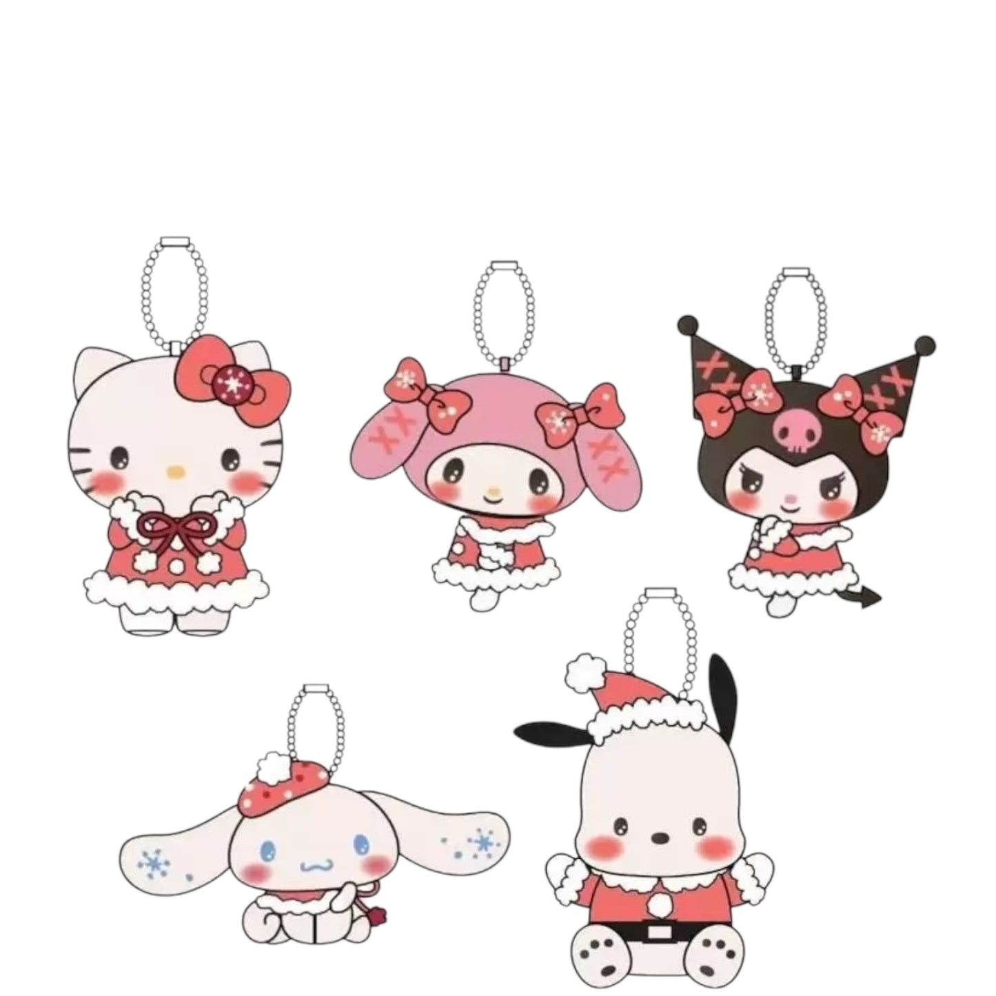 Sanrio Avail | Christmas Costume Collection 2024 | Pochacco Xmas Costume Mascot Holder