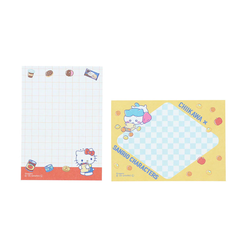 Chiikawa | Chiikawa × Sanrio Characters Mini Memo Pad (Hachiware × Hello Kitty)