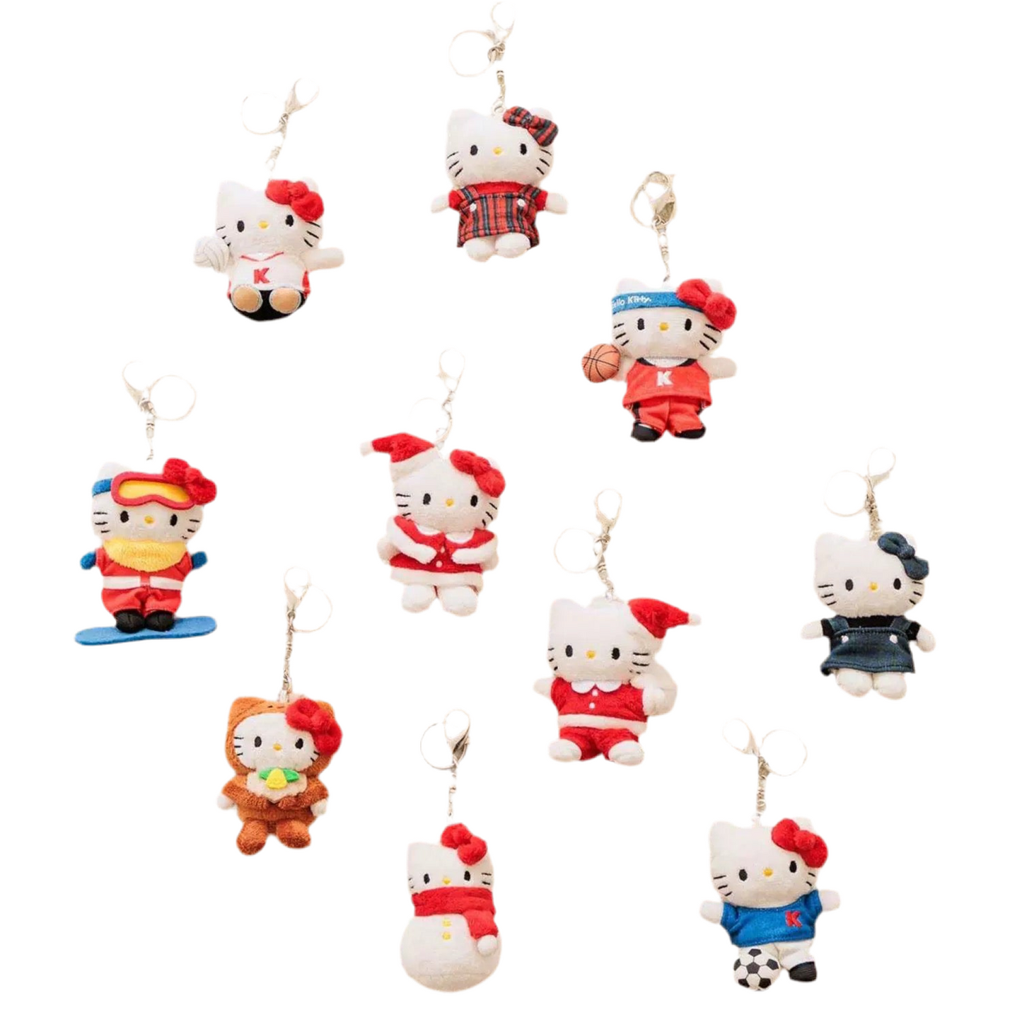 Sanrio | LOWRYS FARM me% x Sanrio Characters Hello Kitty Plush Keychain Ver.3 (10 Types)