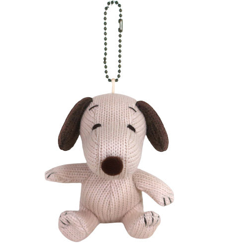 PEANUTS | Snoopy Knit Mascot Keychain - Mocha