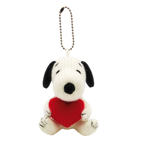 PEANUTS | Snoopy Knit Mascot Keychain - Heart