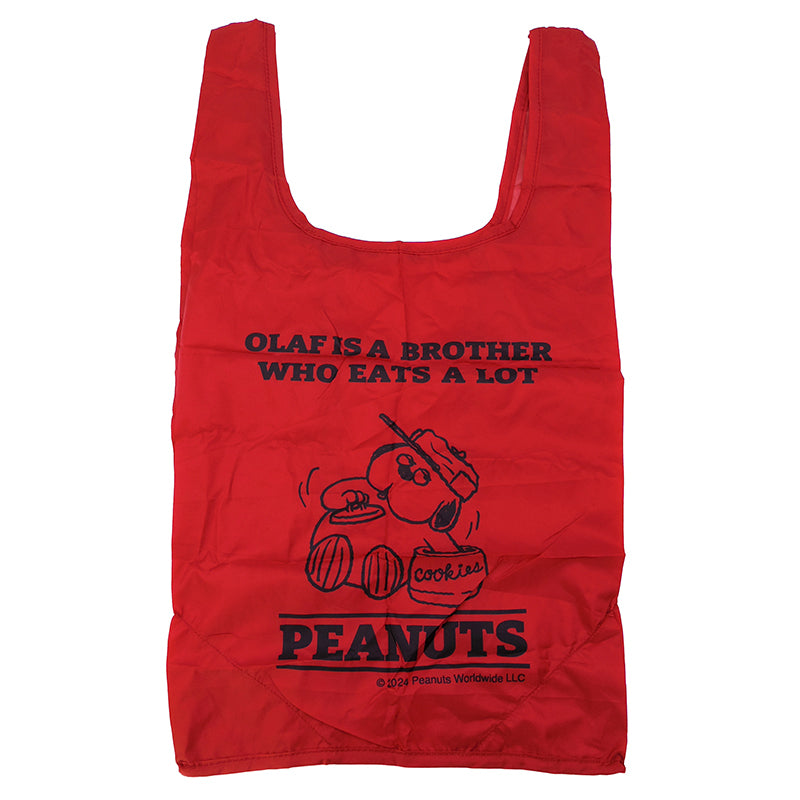 PEANUTS | Snoopy Plush Toy Eco Bag - Olaf Red