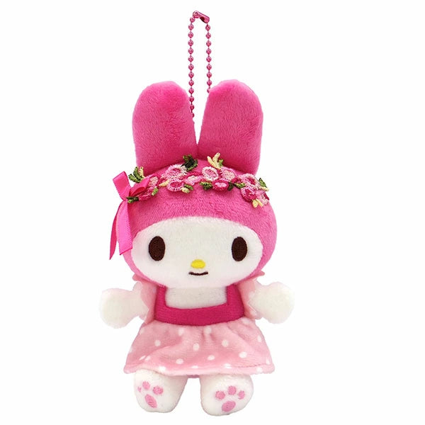 Sanrio | My Melody x Kuromi MC Collection 207876-25 | My Melody Mascot Holder - One Piece Pink