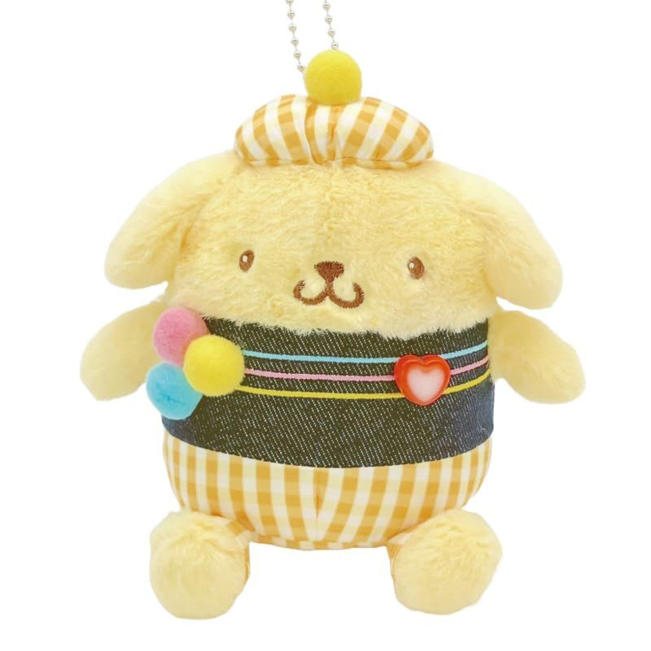 Sanrio | Gingham Denim Mascot Holder - Pompompurin