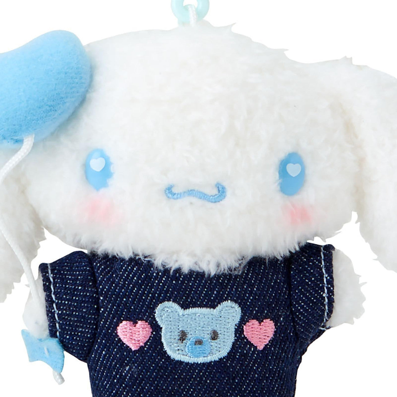 Sanrio | Denim Patch Design Series | Cinnamoroll Mascot Holder Plush Keychain