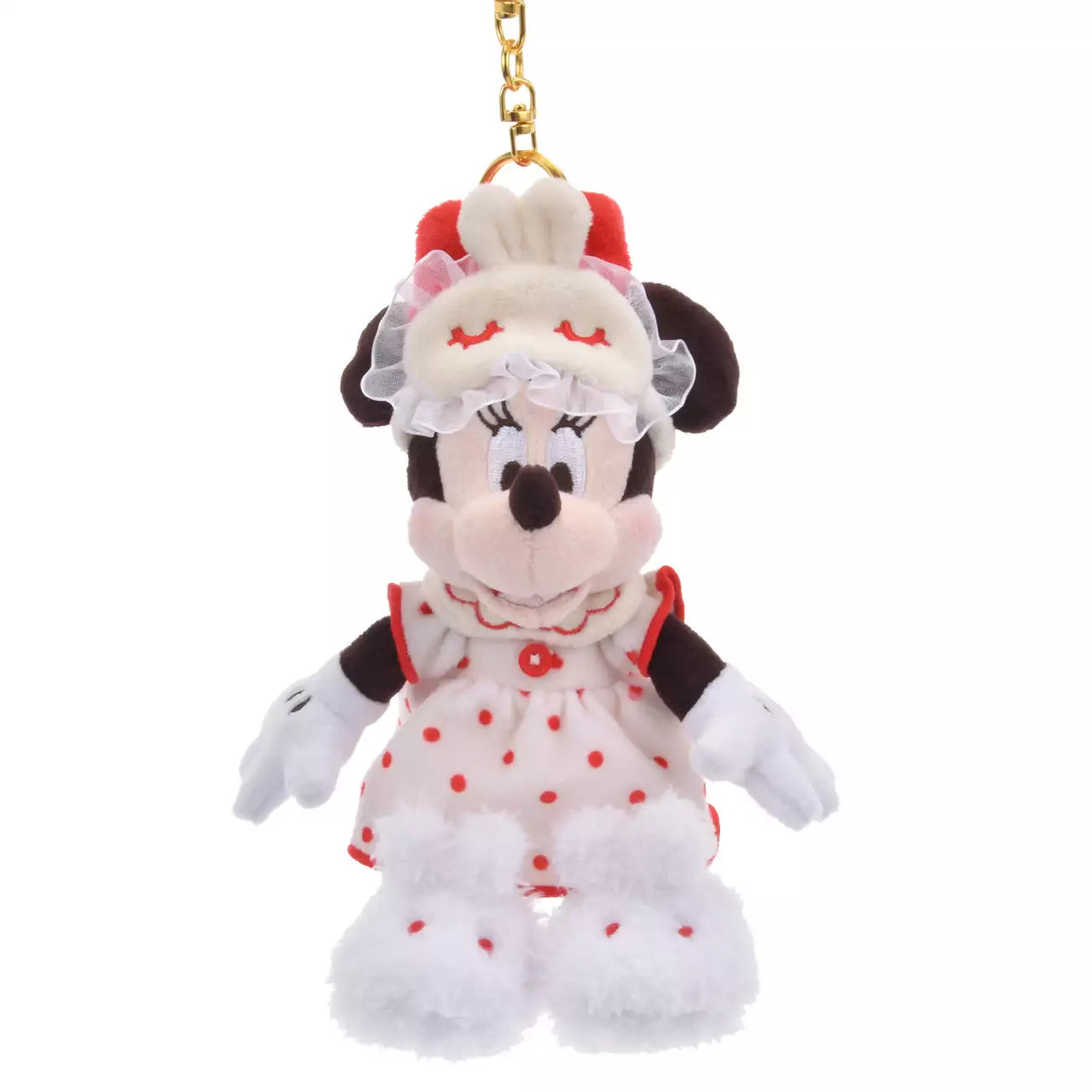Disney | PAJAMA STYLE Stuffed Toy Keychain - Minnie Mouse