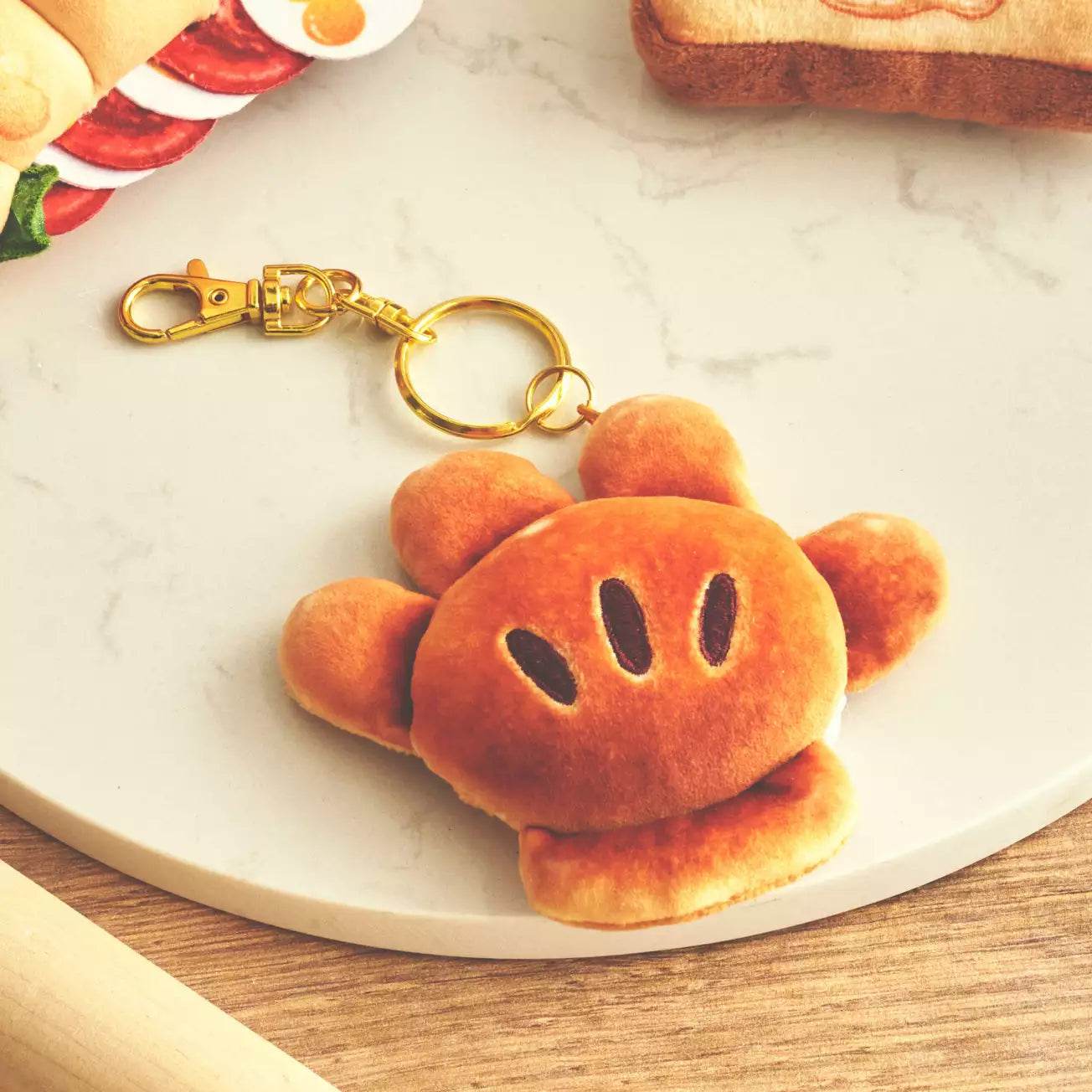 Disney | MICKEY'S BAKERY - Mickey Stuffed Animal Keychain Cream Bun