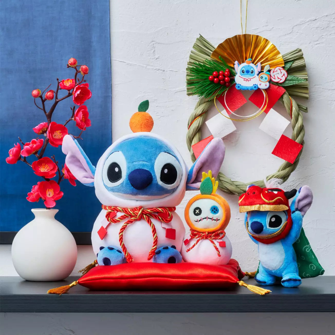 Disney Store JP | NEW YEAR STITCH 2026 Lion Dance Plush Keychain