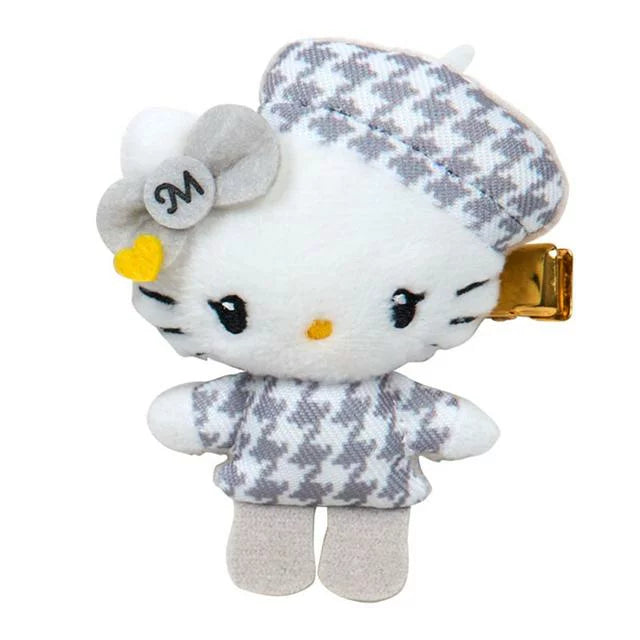 Sanrio | Hello Kitty Monochrome Girly Twin Outfits Plush Hair Clip (Set of 2)