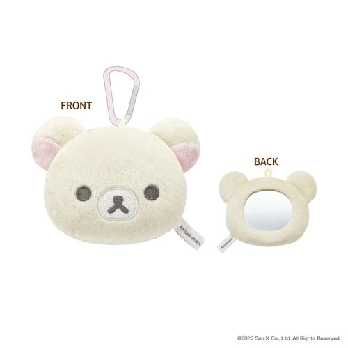 San-X | Rilakkuma Mofumofu Mascot Mirror - Korilakkuma