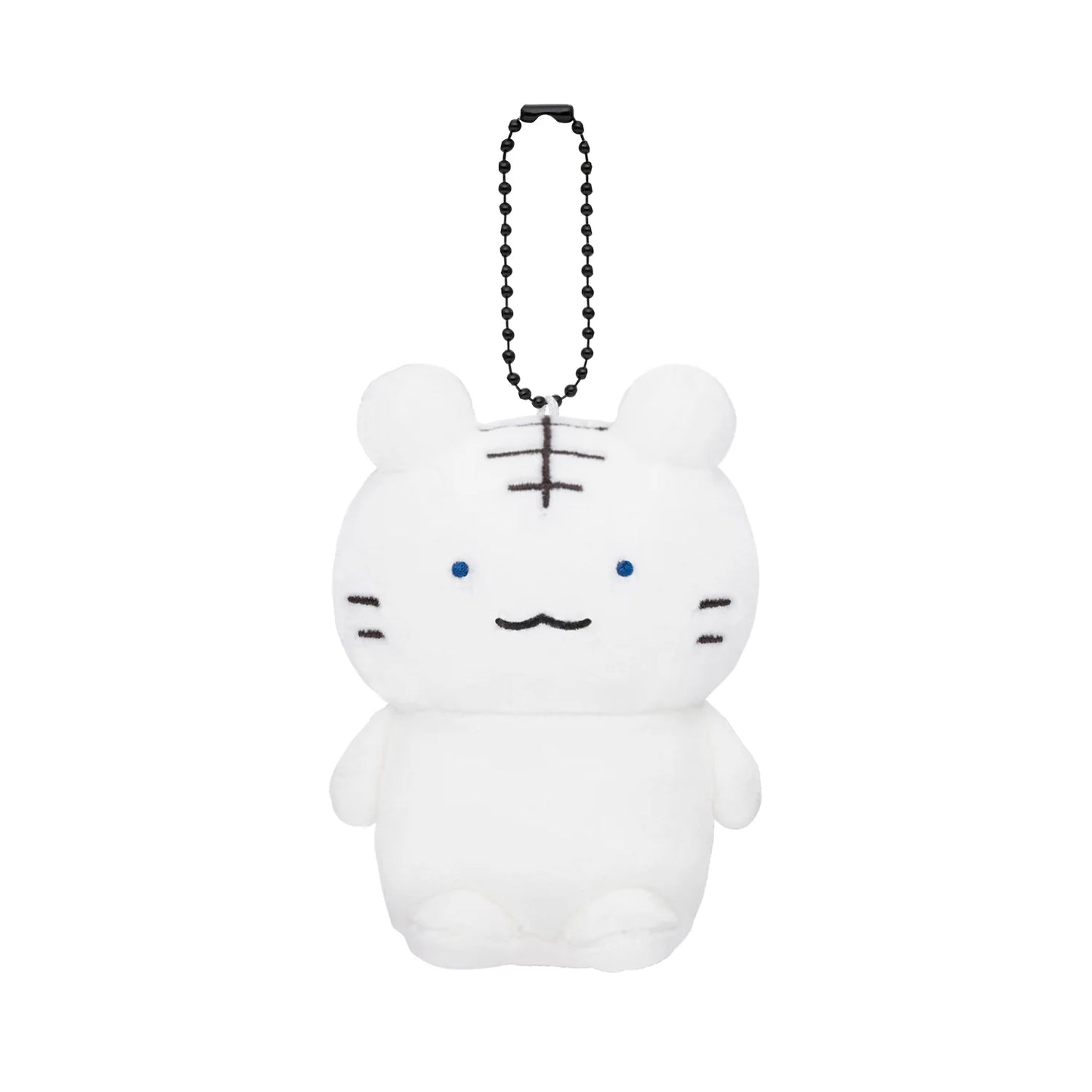 White Tiger and Black Tiger Sitting Petit Mini Plush Mascot Keychai - White Tiger