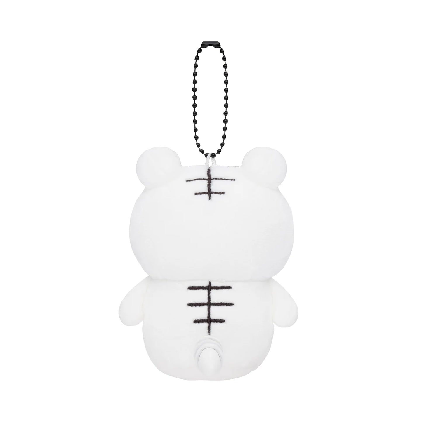 White Tiger and Black Tiger Sitting Petit Mini Plush Mascot Keychai - White Tiger