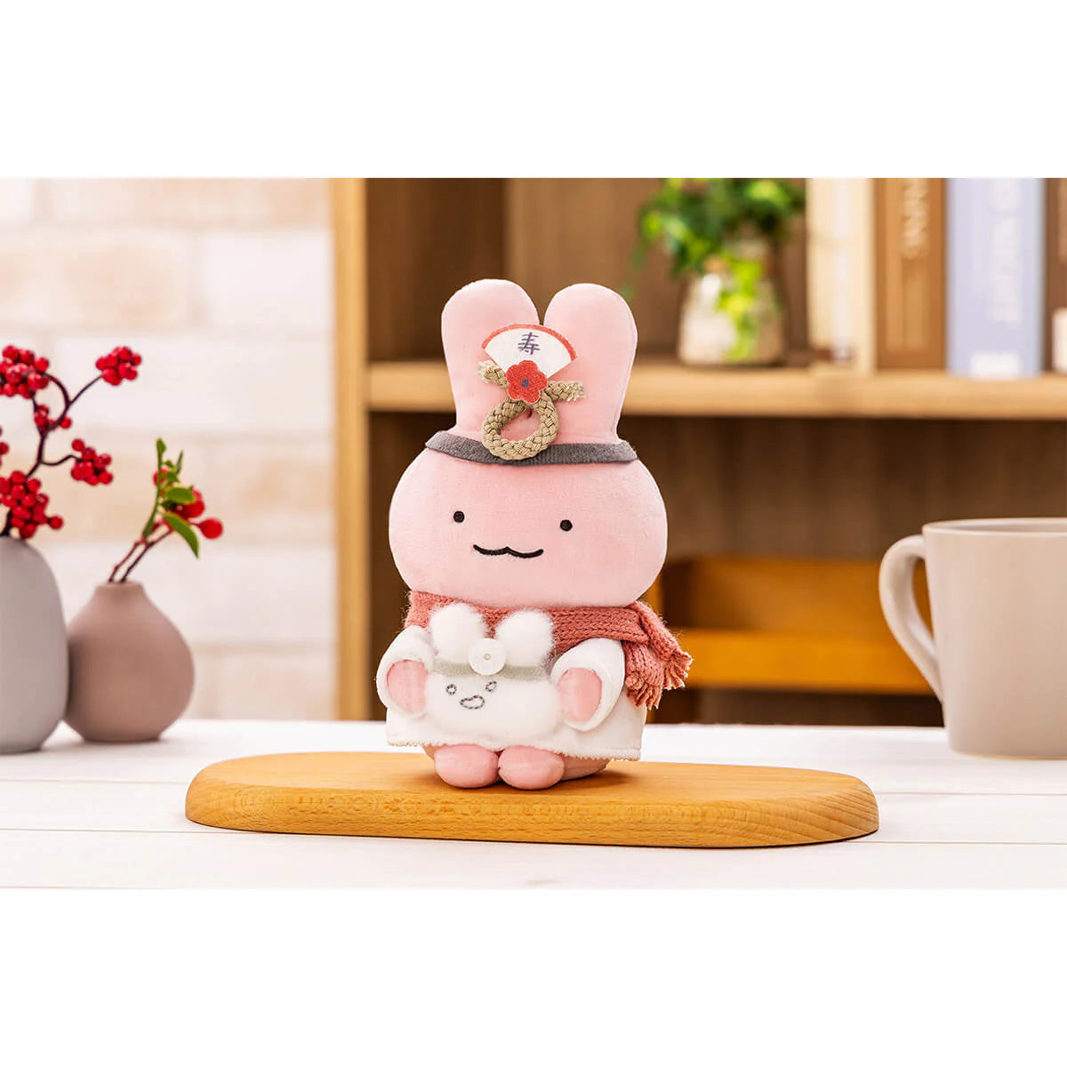 White Tiger and Black Tiger Good Friends Snow Play Plush Mascot Keychain - Shimenawa Decoration Doctor Rabbit