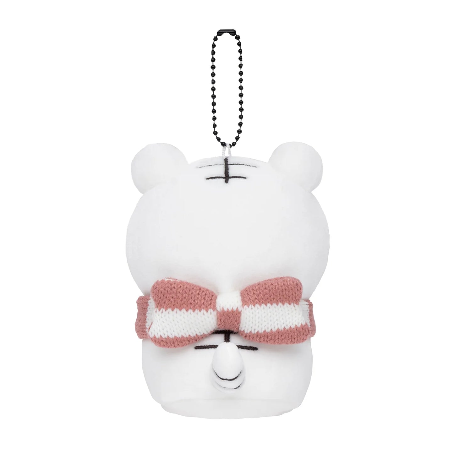 White Tiger and Black Tiger Good Friends Snow Play Plush Mascot Keychain - White Tiger
