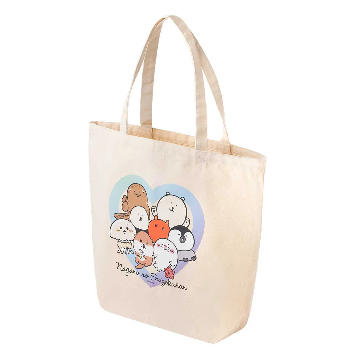 Nagano | Nagano Characters | Nagano Aquarium Large Tote Bag (Heart)