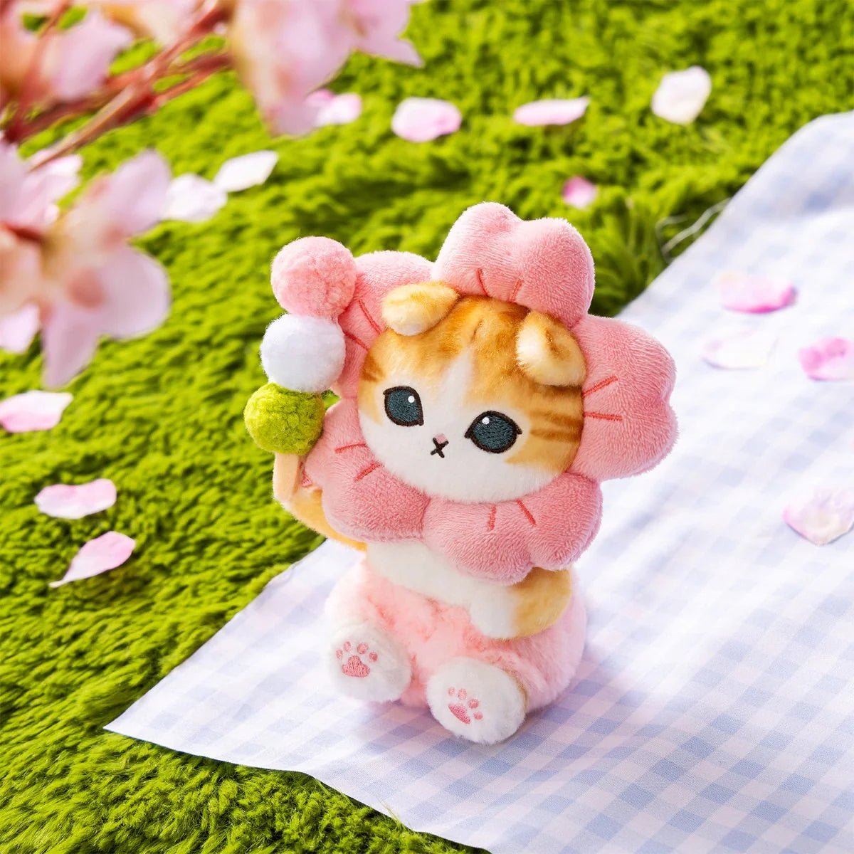 Mofusand | Mofusand Flowers Are Better Than Rice Cakes Cat Mascot
