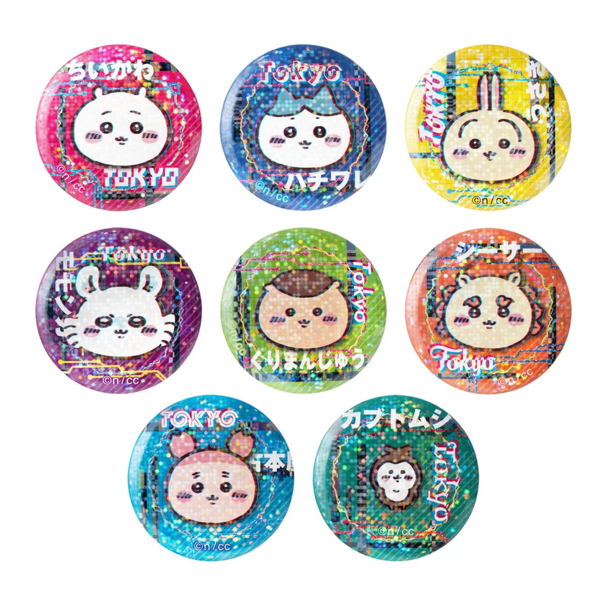 Chiikawa | 'Chiikawa Tokyo Chiikawa Holographic Can Badge Collection Blind Box (All 8 Types)