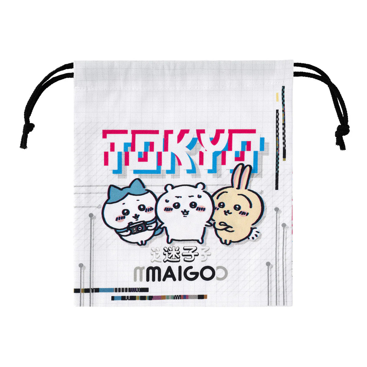Chiikawa | 'Chiikawa Tokyo Chiikawa Medium Drawstring Pouch (Lost)