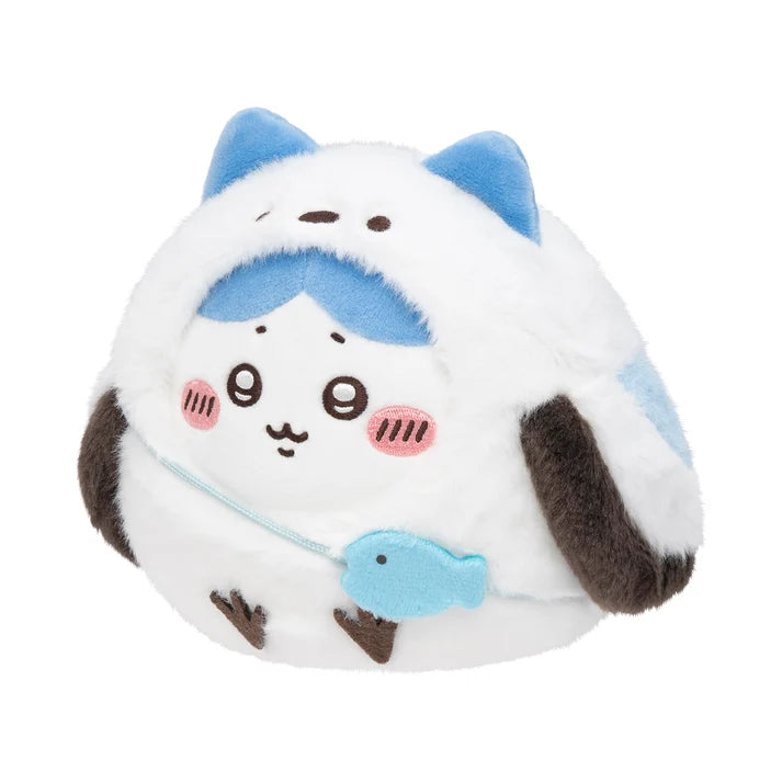 Chiikawa's | Chiikawa Mogumogu Honpo | Otaru Limited Edition: I've Become a Long-tailed Tit! Plush Toy (with a distinctive white marking) (Hachiware)