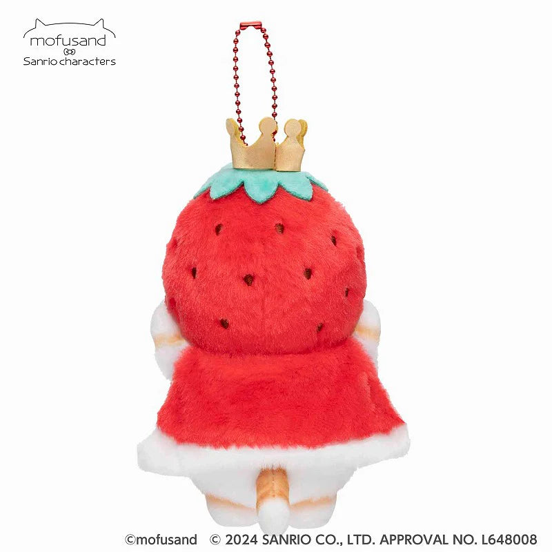 Mofusand | Mofusand × Sanrio Characters Mini Mascot - King of Strawberries