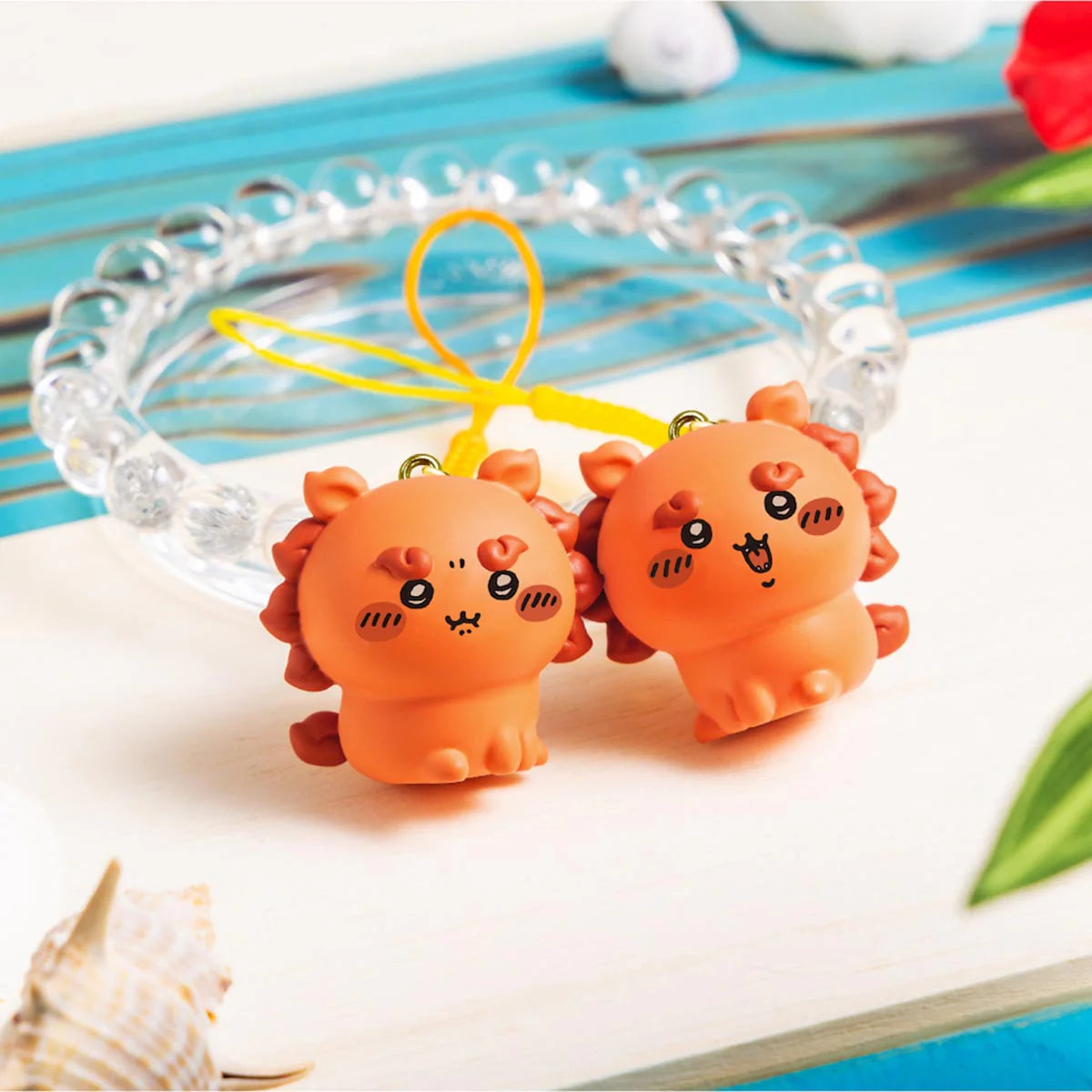 Chiikawa | Chiikawa Shisa Festival!!! Chiikawa Aun Shisa Netsuke Strap (Set of 2)