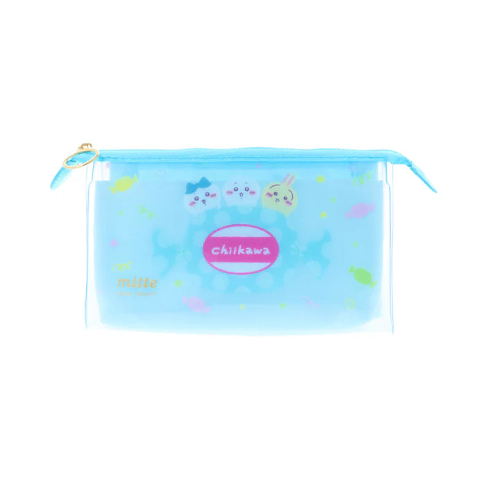Chiikawa | Chiikawa Clear Pouch Gusset Mitte (Chiikawa & Hachiware & Usagi)