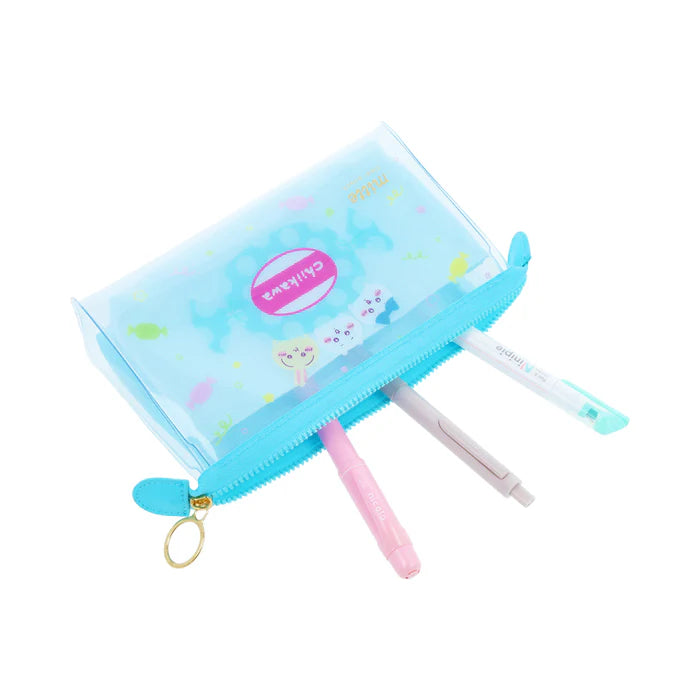 Chiikawa | Chiikawa Clear Pouch Gusset Mitte (Chiikawa & Hachiware & Usagi)
