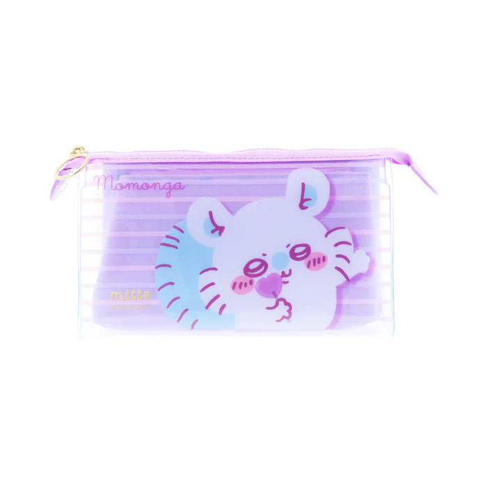 Chiikawa | Chiikawa Clear Pouch Gusset Mitte (Momonga & Kani-Chan)