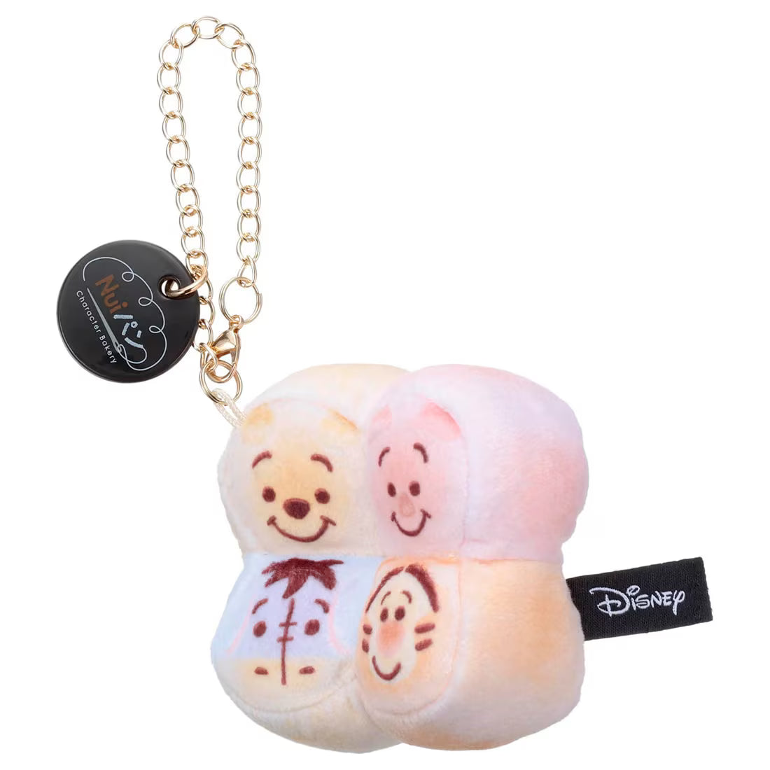 Disney Characters | Nui Bread Character Bakery Plush Keychain - Chigiri Pan Poo Piglet Eeyore Tigger